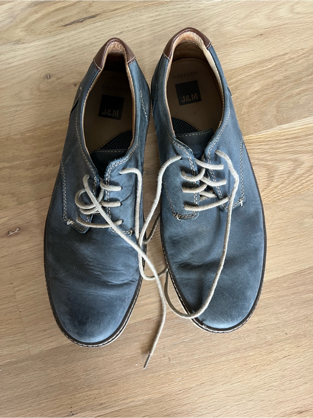 Johnston & Murphy Men's Chukka Boots in Slate Blue with Tan Accents